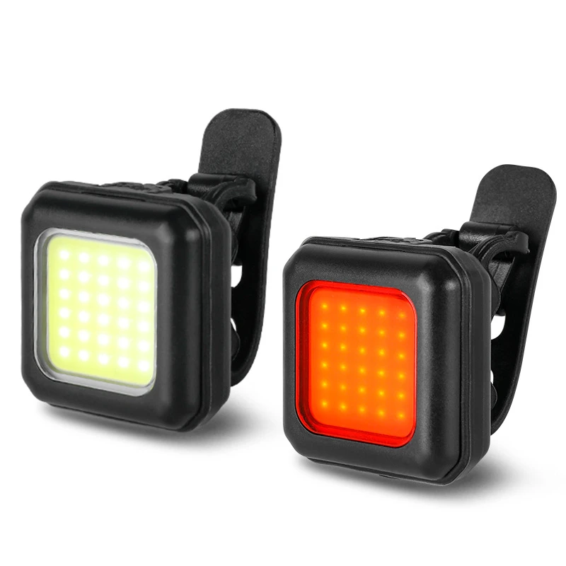 Bright USB Rechargeable Waterproof Bicycle Light Cycling Front and Rear Light LED Bike Lights Set