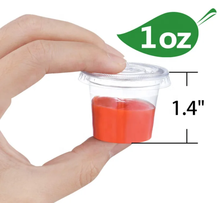 portion cup 1 oz disposable sauce/jello shots/meds /souffle cup Pack condiments 1oz plastic cup