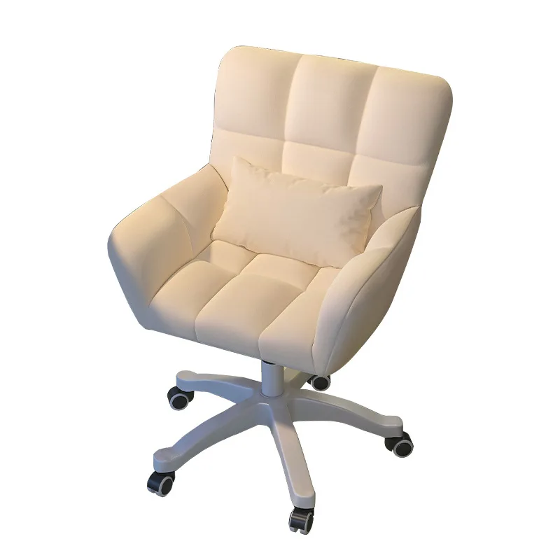 2024 офисное вращающееся регулируемое по высоте кресло YOUTAI для студенчества кремовый стиль бежевые тканевые стулья