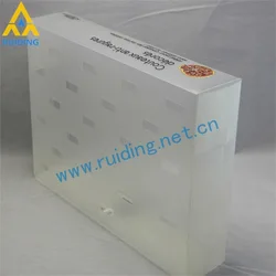 Box Transparent PP Decorative Plastic Display Eco-friendly Clear PET LED Candle Cup Square Plastic Boxes Recyclable