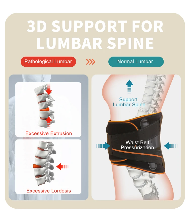 Graphene Salt Moxa Heating 3 Vibration Massage Modes Waist Massager Wireless Heating Waist Belt With Timer