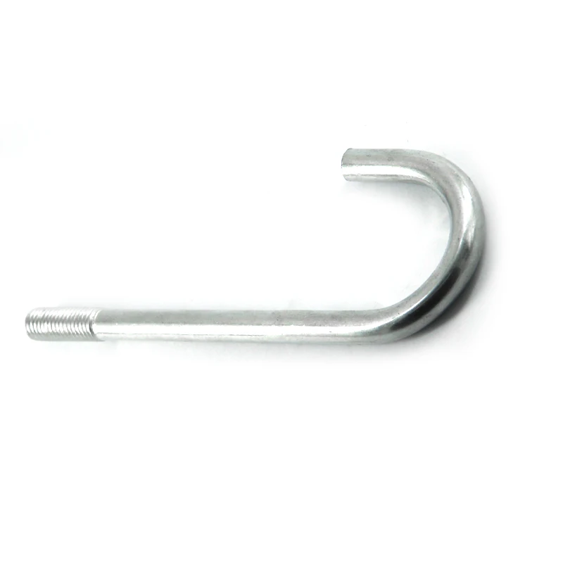 J-Bolt Types of Anchor Bolt Chinese manufacture Good Quality galvanized carbon steel j type hook anchorbolt with nut and washer