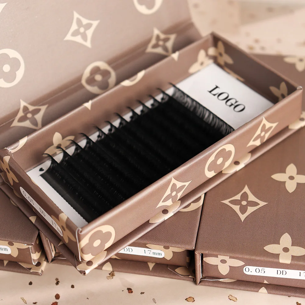 Mega Volume Individual Eyelash Extensions Faux Mink 0.03 Eyelash Extention Matte Black Cashmere Volume Eyelash Extension