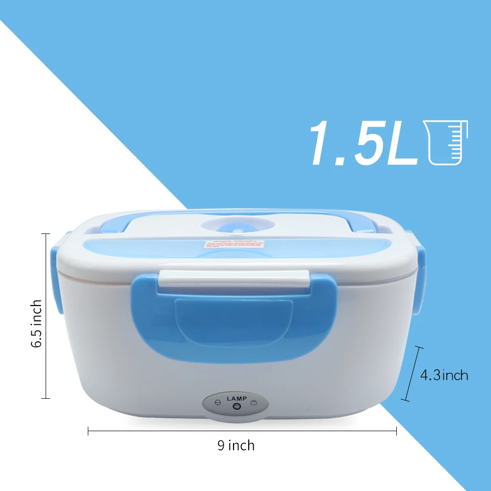 B10-0850 Amzn Top Seller Home Use Plastic Heating Bento Lunch Box Electric Lunch Box With Spoon