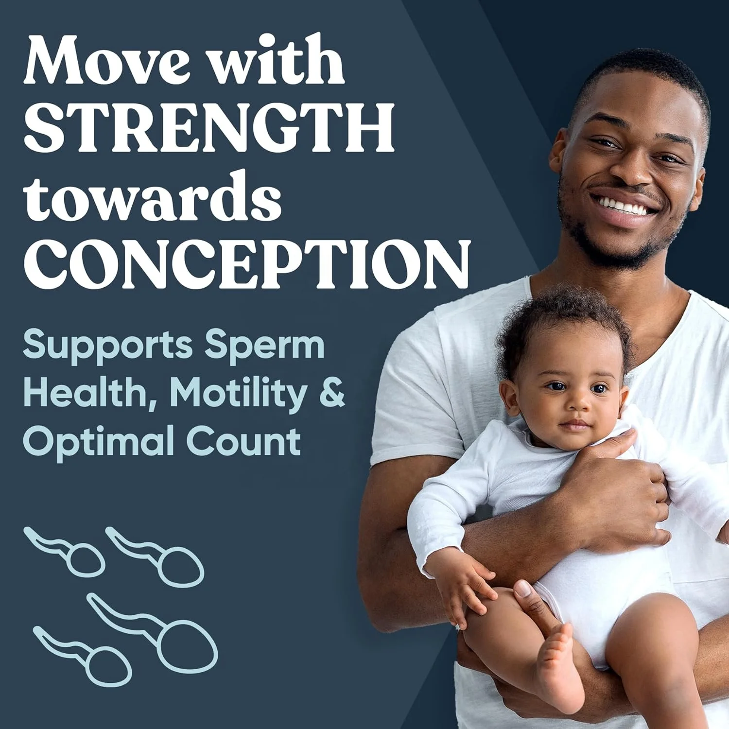 Fertility Supplements for Men men fertility tablet Booster&Prenatal Optimal Sperm Count,Motility Strength health supplement