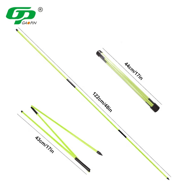 High Quality Wholesale Custom Logo 3-Section Golf Alignment Sticks Golf Training Aids Posture Corrector Tool