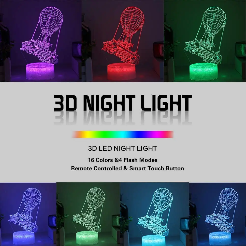 3D LED Night Light with Pen Rewritable Table Light Bedroom Lighting Decoration Christmas Gift 16colors 4mode Remote Control