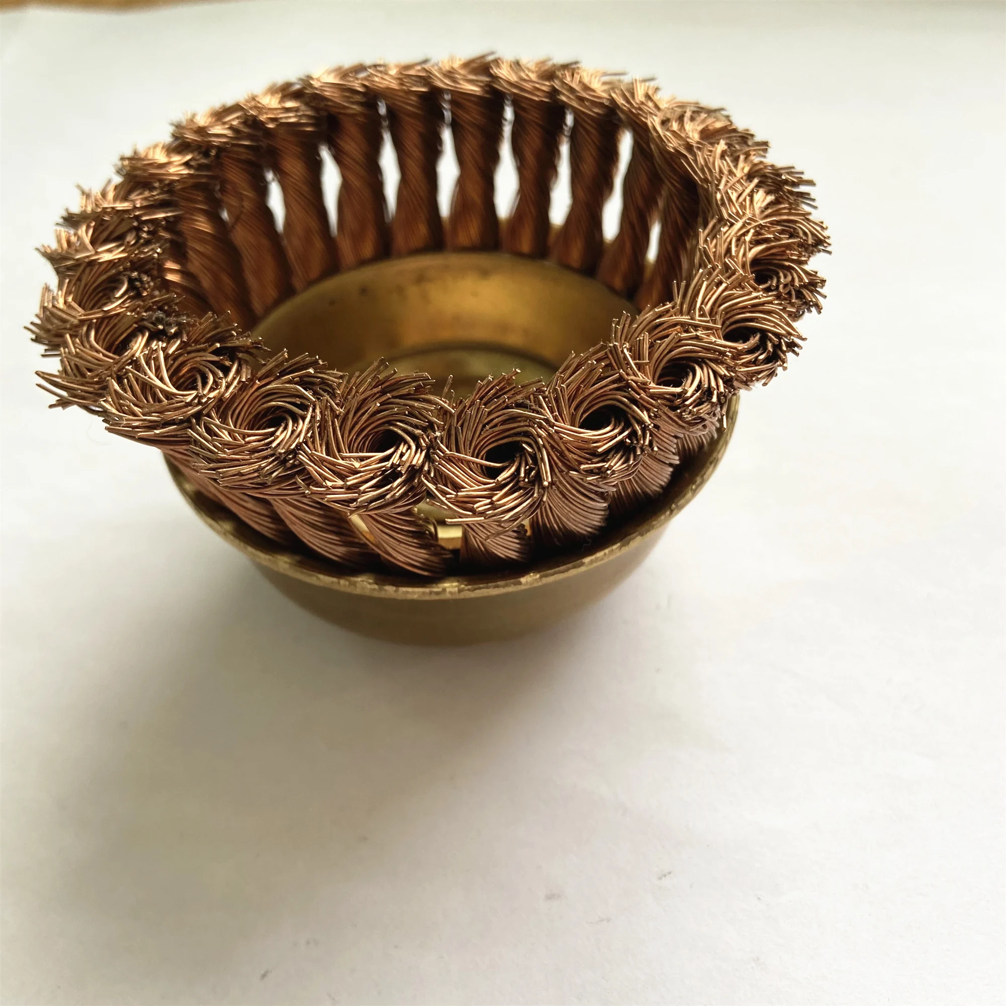 non sparking tools phosphor copper alloy knot wire cup brush