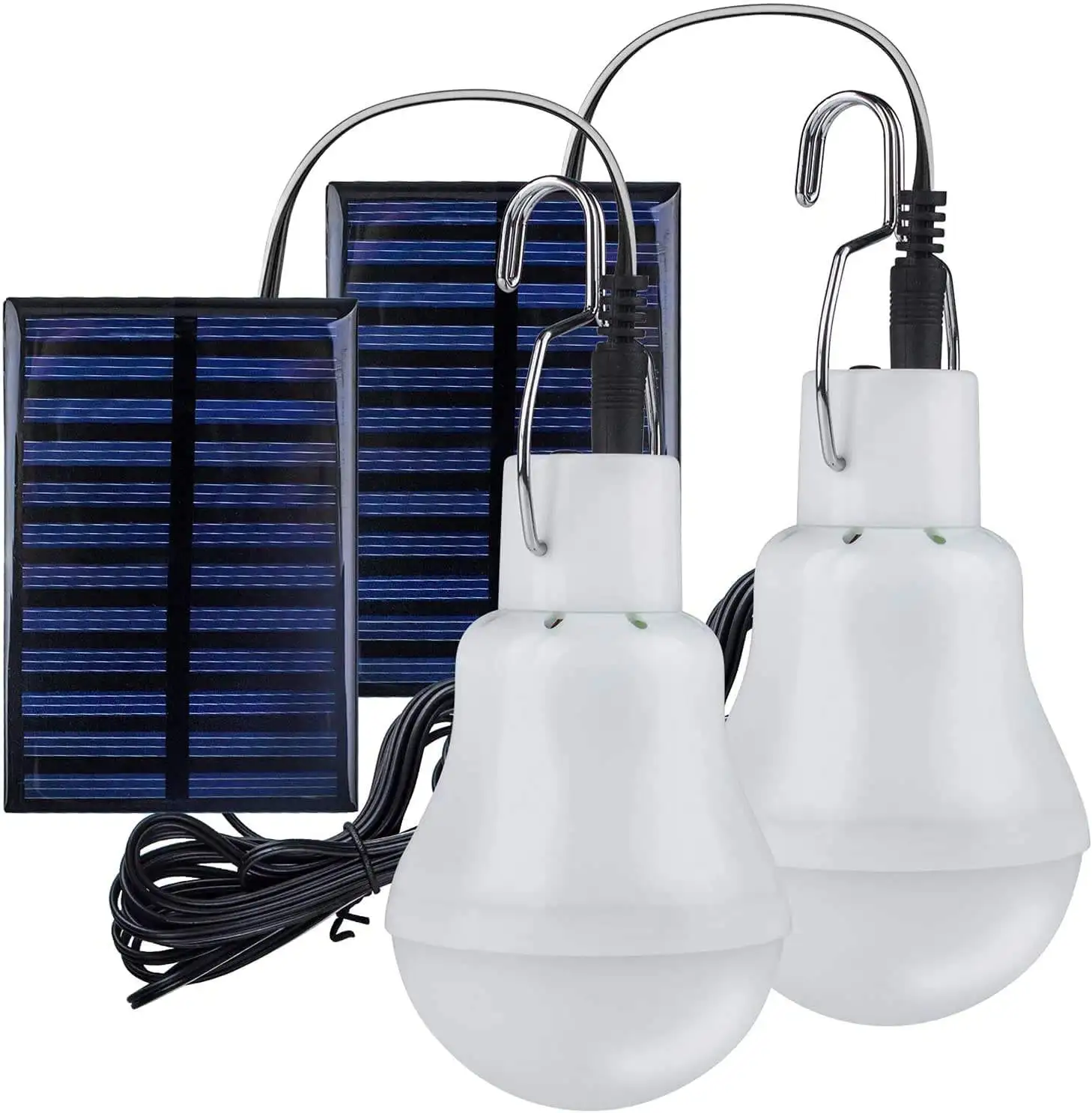 New Solar Powered Light Bulb With Solar Panel Multi-functional Waterproof Rechargeable Remote Control Dimmable LED Camping Lamp