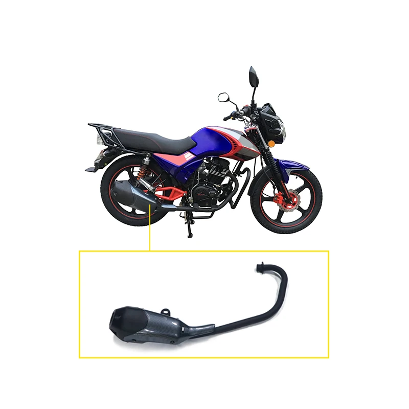 Высокое качество выхлопные трубы нержавеющей стали 125CC 150CC CG 125 150 мотоцикл выхлопной глушитель выхлопных