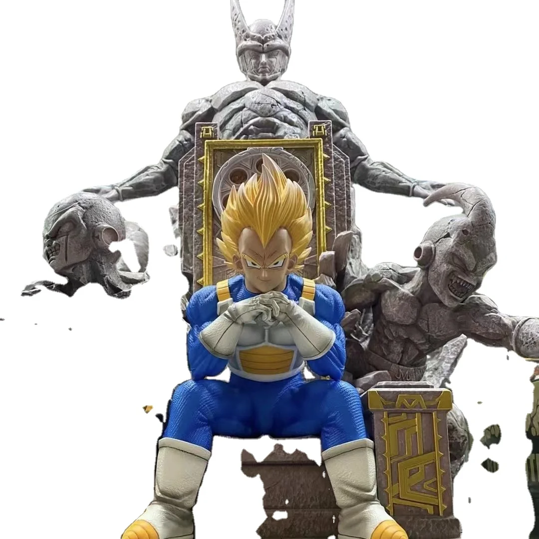 Anime Character Super Saiyan Sculpture Statue Vegeta For Home Decoration