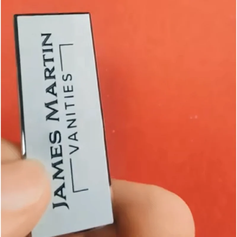 High Quality Factory Price Custom Name Tag Nametag with Fancy Logo Gold Plated Stainless Steel Magnetic Metal Pin Name Badge