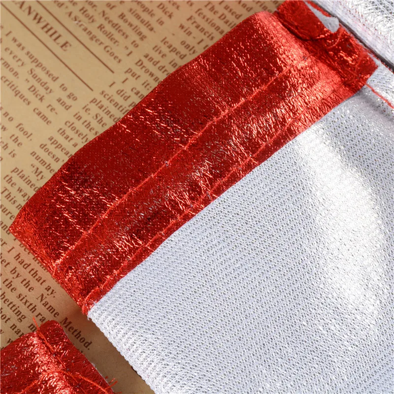 7*9cm Silver/Gold Color Organza Bags Candy Bags Metallic Foil Organza Pouches Christmas Wedding Party Favour Gifts Candy Bags