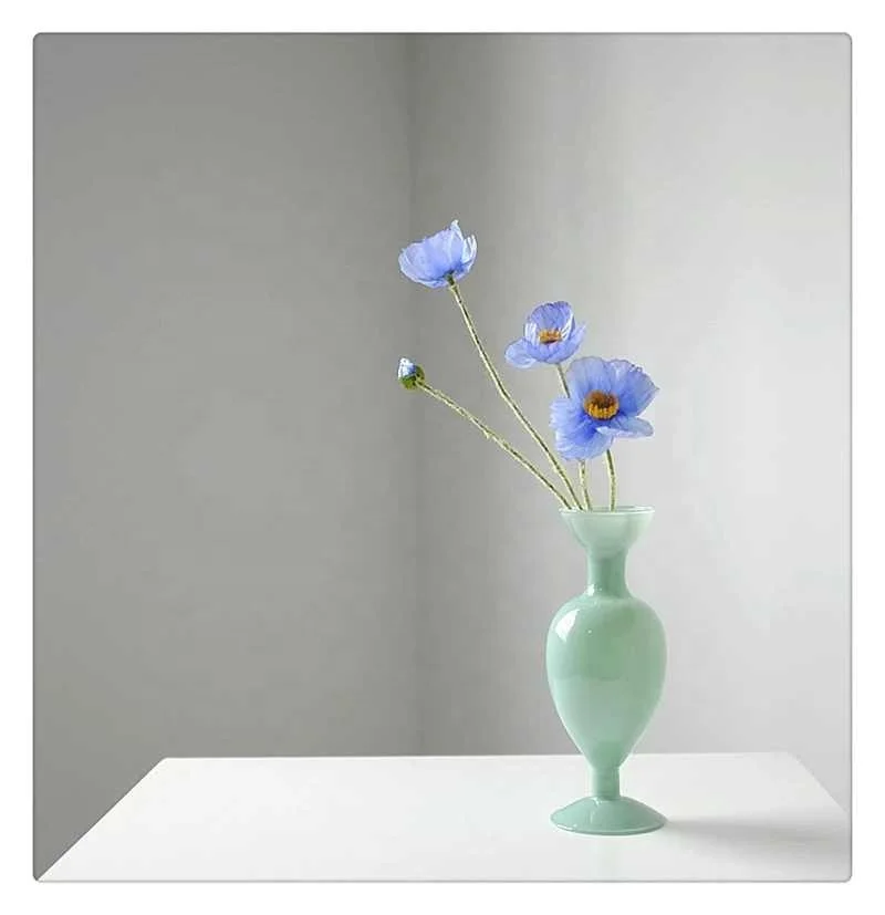 Французская винтажная стеклянная ваза, украшения для дома, ваза для цветов в скандинавском стиле