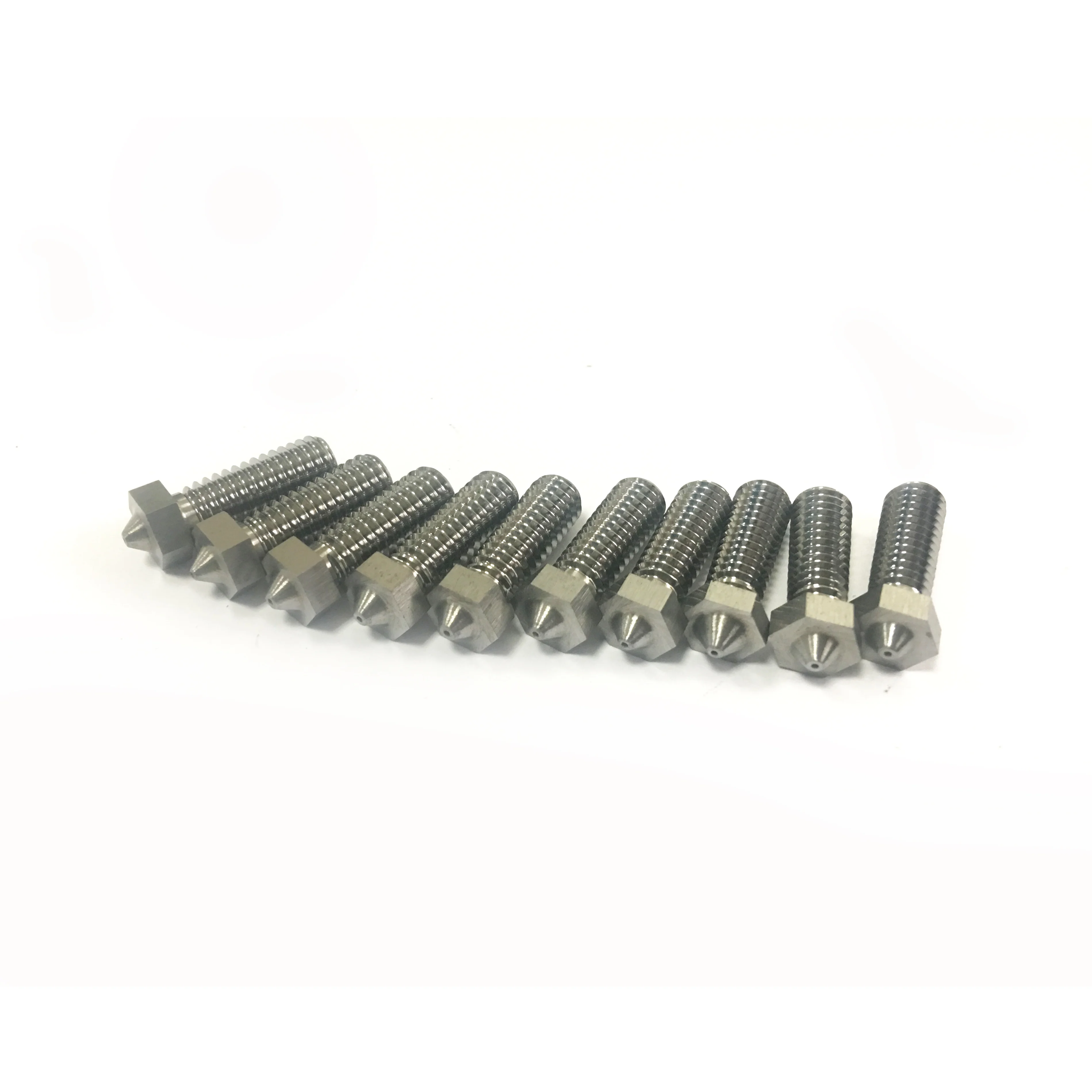 MK8/V6 tungsten carbide 3D printer nozzles