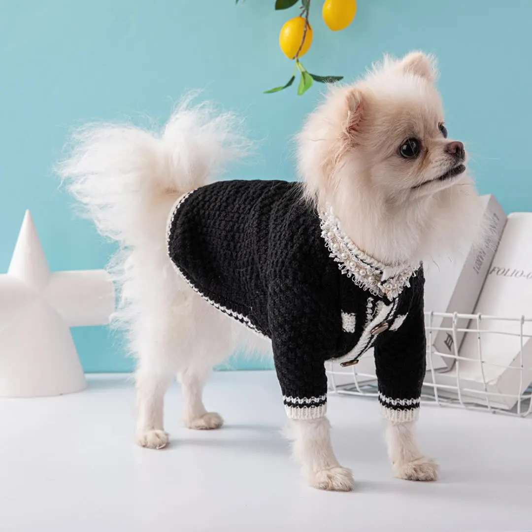 Hot Selling Fashion Style Pet Sweater XS Small Puppy Teddy Large Dog Winter Clothes Pet Clothes Designer High Luxury Dog Clothes