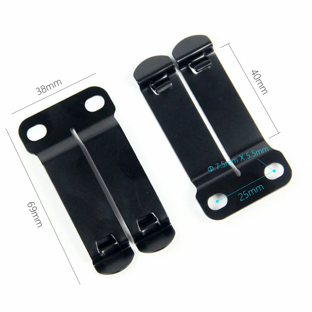 IWB 3CR13 Stainless Steel Belt Clip Grip Hook Loop for Kydex Leather Hybrid Holster Making With Assemble Screw