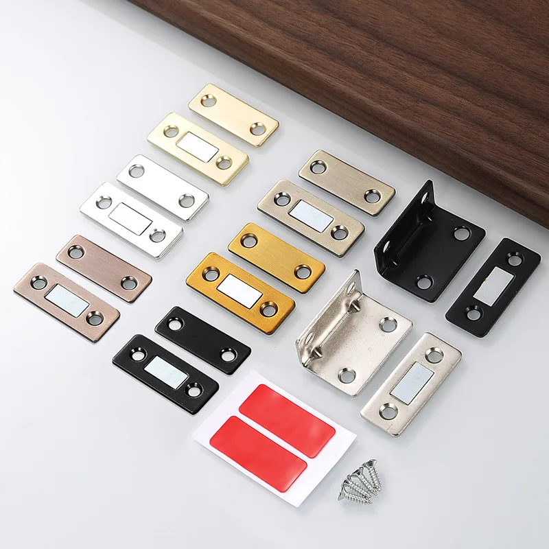 Powerful Door Closer Magnetic Door Catch Latch Door Slim Magnet for Furniture Cupboard Cupboard with Screws