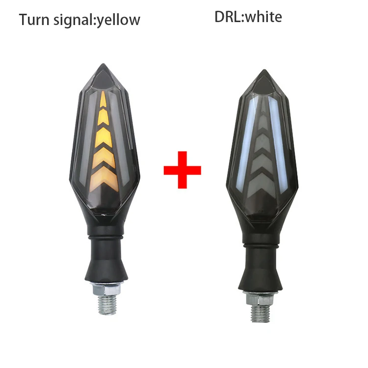 Motorcycle Mini indicators led turn signal flexible flowing front rear cold light for honda yamaha motorcycle part