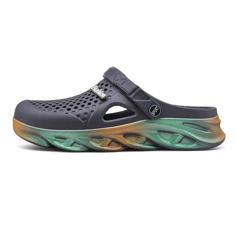 Сандалии мужские модные, удобные, для подростков, Повседневная пляжная обувь, Тапочки