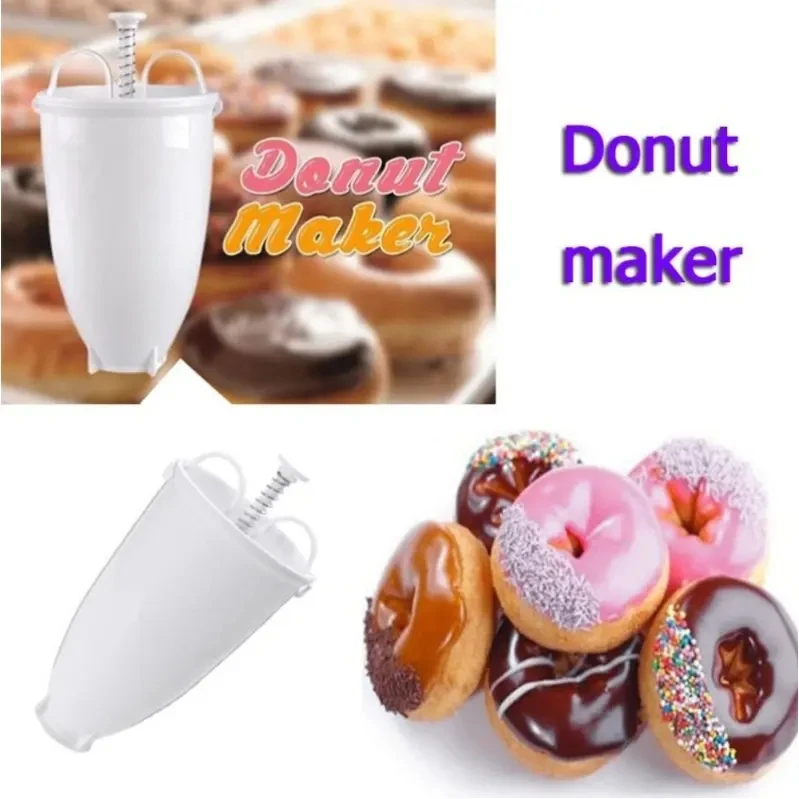 Portable Donut Mould Maker & Waffle Dispenser Easy Fast Manual Doughnut Machine for Baking & Pastry Tools