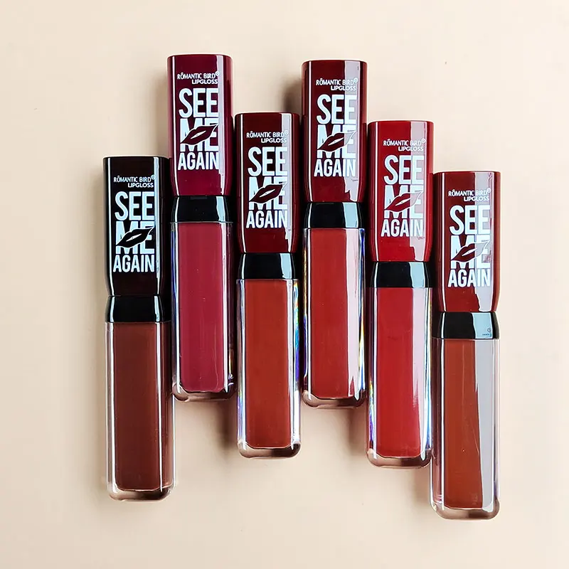 Romantic bird custom Tube logo cosmetics luxury makeup cheap prices liquid pigment lip gloss matt no-stick lipstick for women