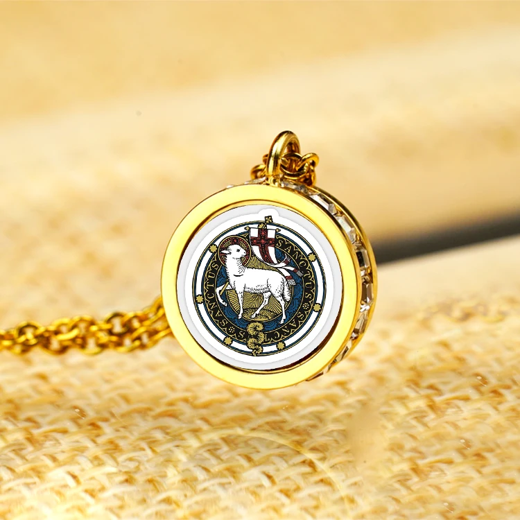 Amulet Necklaces Stainless Steel Women Jewelry Custom wholesale exquisite factory Bring luck Christianity