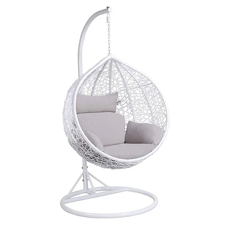 Popular Swing Chair Rattan And Pe French Wicker Stool Chairs Woven Basket Camping Patio Swings Canopy Vintage Cradle Hanging