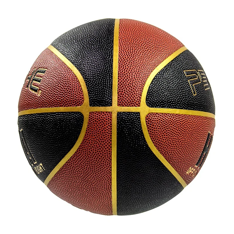 High Quality PU Leather Material Daily Training Low MOQ For Customization Basketballs Size 5 6 7 Balls