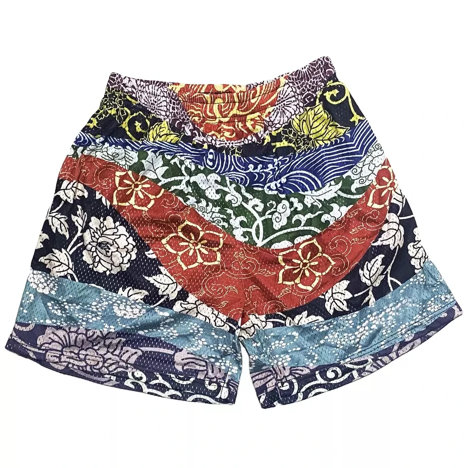 wholesale high quality designer above the knee 5 inch inseam streetwear basketball polyester men custom mesh shorts with pockets
