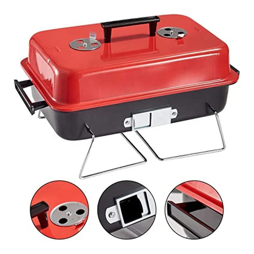 DYSC wholesale Hot selling Folding Tabletop Portable Barbecue grills bbq with Lid