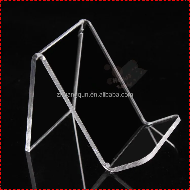 Mini Clear View Acrylic Desktop Stand Mobile Cell Phone Magnifying Glass Displays Holder Rack