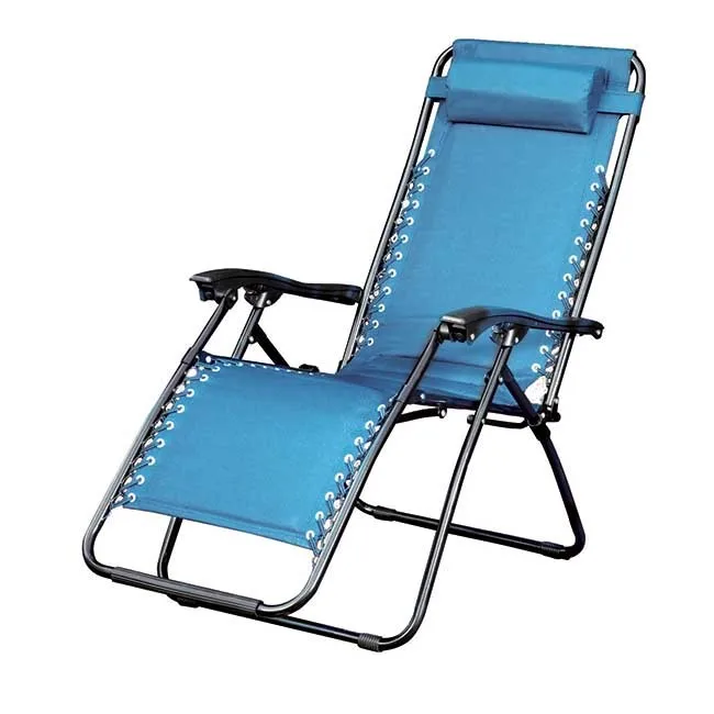 Wholesale factory customizable folding beach recliner lounge zero gravity chair Oversize outdoor folding reclining metal chairs