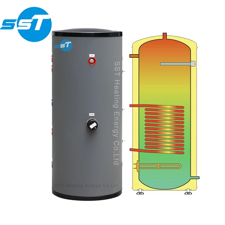SST hot selling SUS304 heat pump home water heater tank custom capacity 100L-600Lhot water boiler