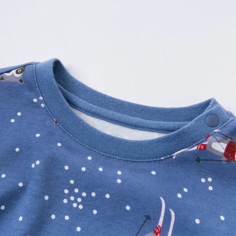 DBJ15358 dave bella autumn new style underclothes  boys home set baby girls two-piece suit underclothes