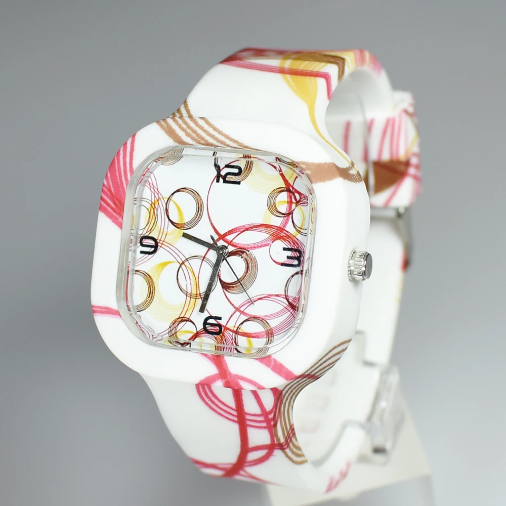 Newest 5ATM Waterproof TOP Quality Custom Jelly relogio Silicon Watch reloj