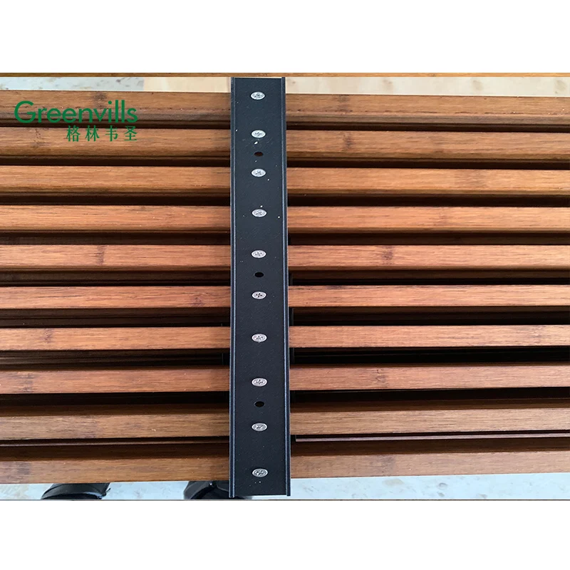 2023 New arrival amazing design outdoor bamboo strand woven bamboo grating keel for CE certification
