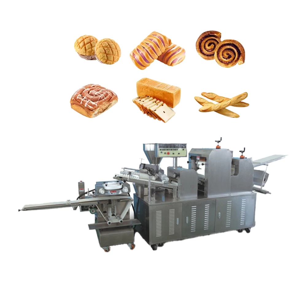 Double Lines European Automatic Bakery Equipment Bread Electrical Machine for Bread Maker