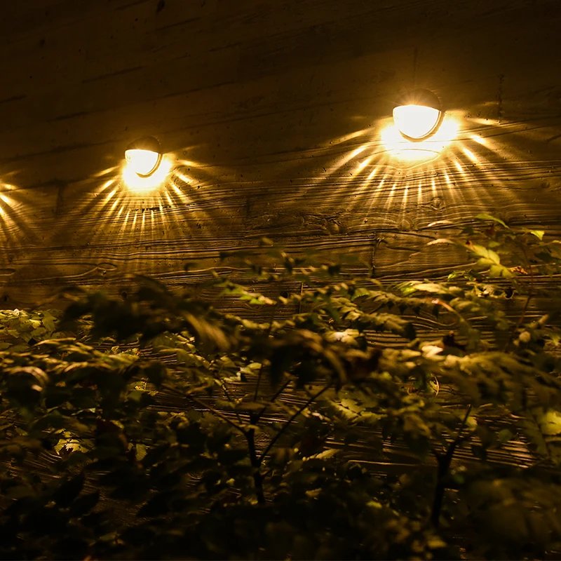 
Outdoor Waterproof Led Fence Lamp for Garden Step Gutter Lights Solar Powered Deck Lights 