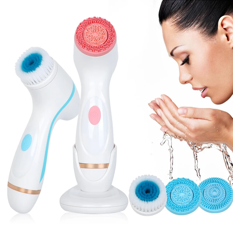 
Cleansing Brush Face Spin Brush Set Galvanica Facial Spa System For Skin Deep Cleaning Remove Blackhead Device 
