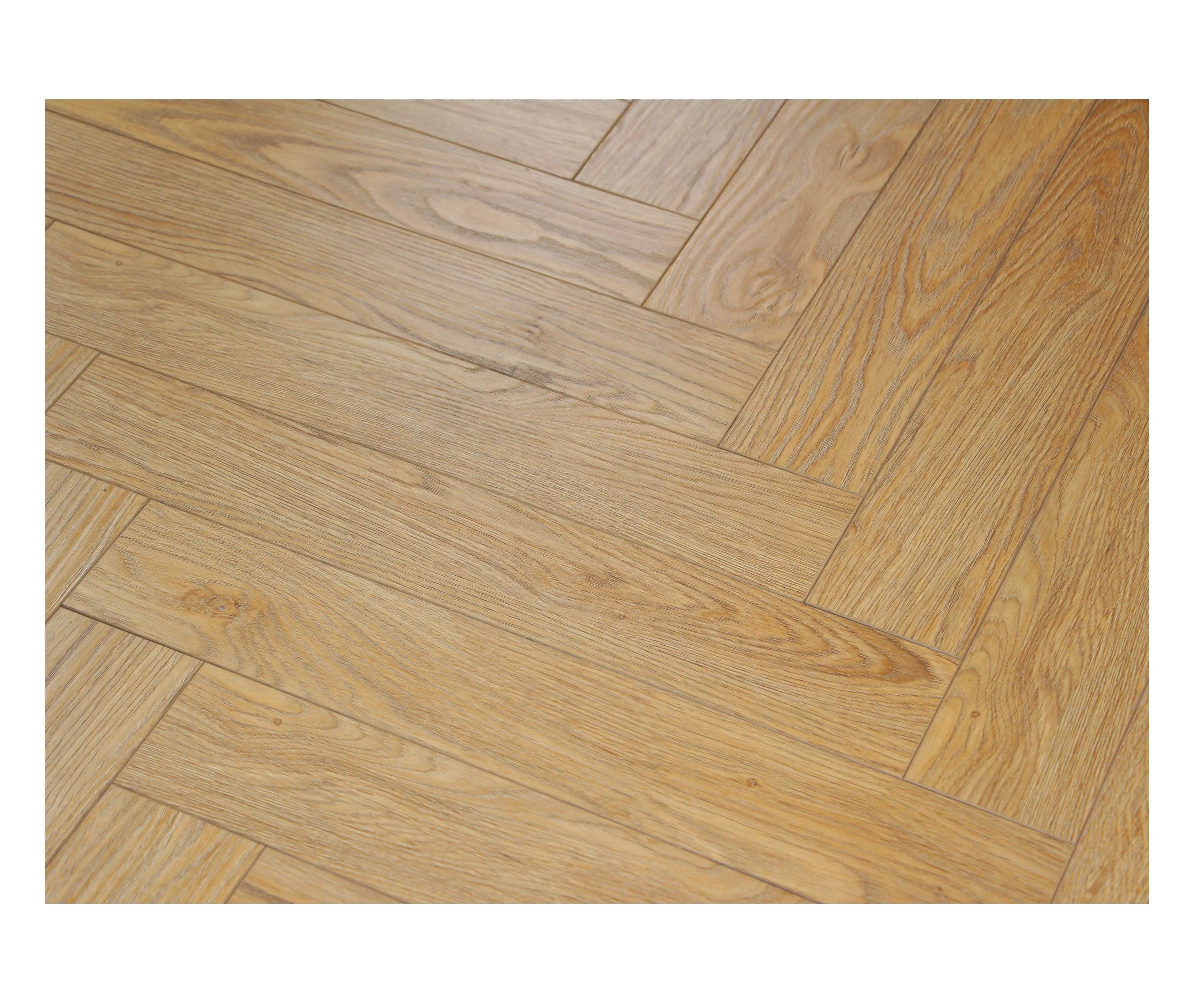 8mm to 12mm Indoor HDF Laminate Flooring Smooth High Gloss AC5 Brown laminate flooring Herringbone Flooring
