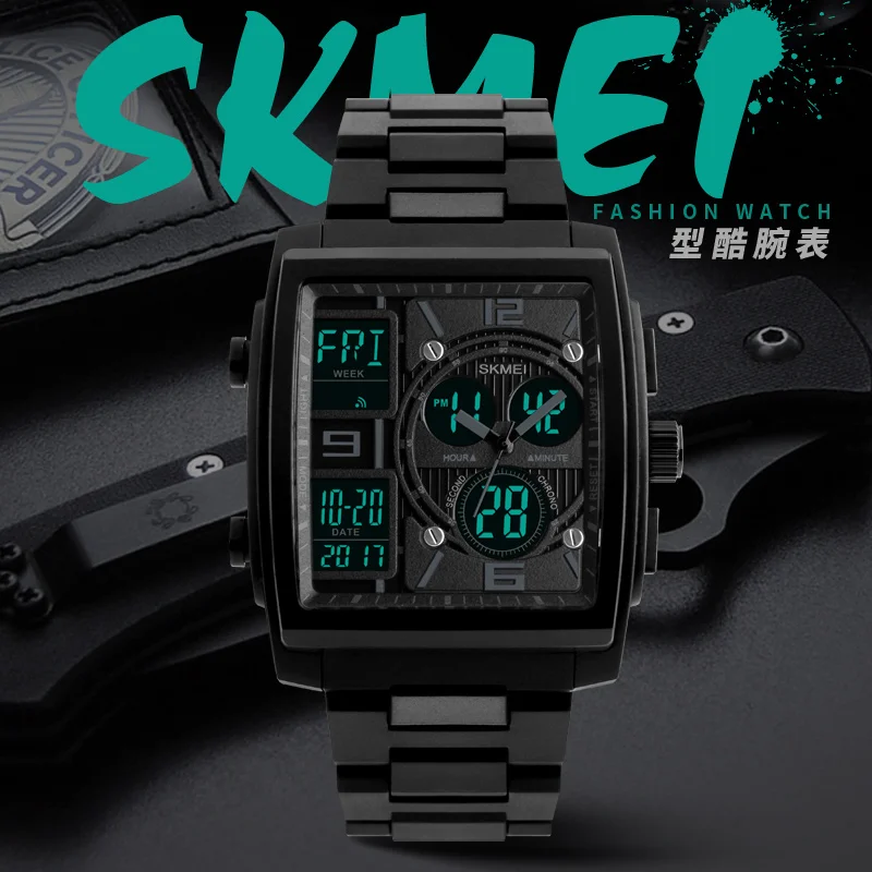 Fashion Luxury Electronic Watch Waterproof Custom Sport Skmei 1274 Digital Watch