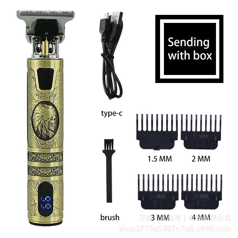 Professional Hairstyling Hair Trimmer Cutting Beard Cordless Professional Barber Shaving Machine Hair Trimmer For Men