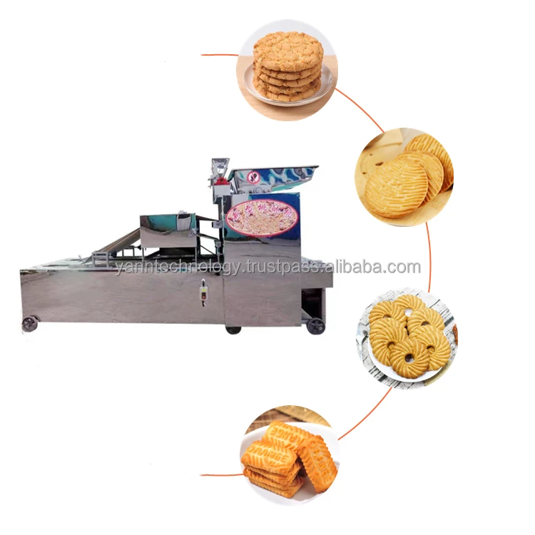 600mm Automatic Finger Cookie Biscuit Making Machine Hard And Soft Biscuit Production Oat Cookie Pressing Printing Machinery