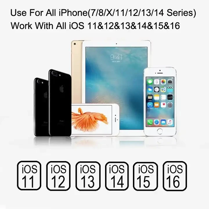 High Quality PVC Audio Aux Cable 3.5mm Headphone Jack Audio Aux Cable 1m Splitter Earphones Cable For Iphone For Ios 14