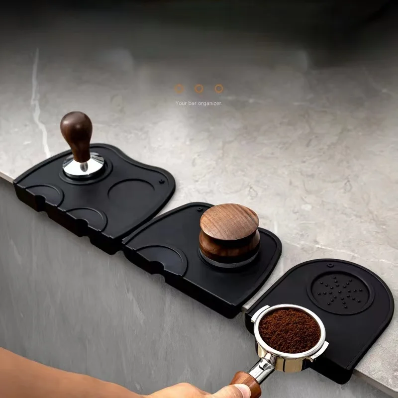 Wholesale Custom Different Types Safe Espresso Tamping Mat Silicone Barista Espresso Coffee Tamper Mat Pad