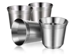 Espresso Cups Lungo Cups Set Espresso Gift Set Double Wall Thermally Insulated Capsule Coffee Mug Demitasse Cups