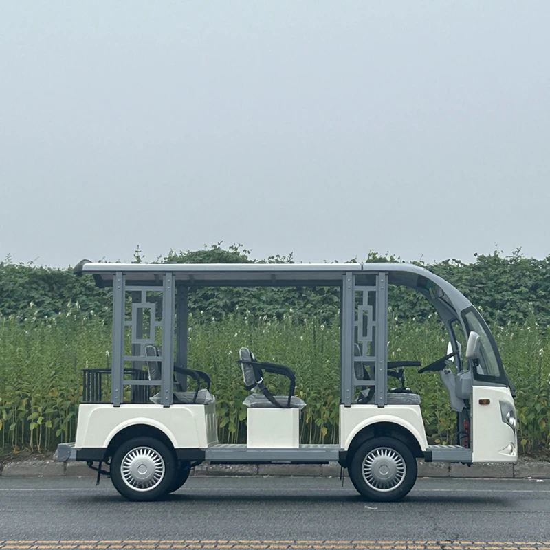 SC8O type 8-passenger open sightseeing car with three rows forward