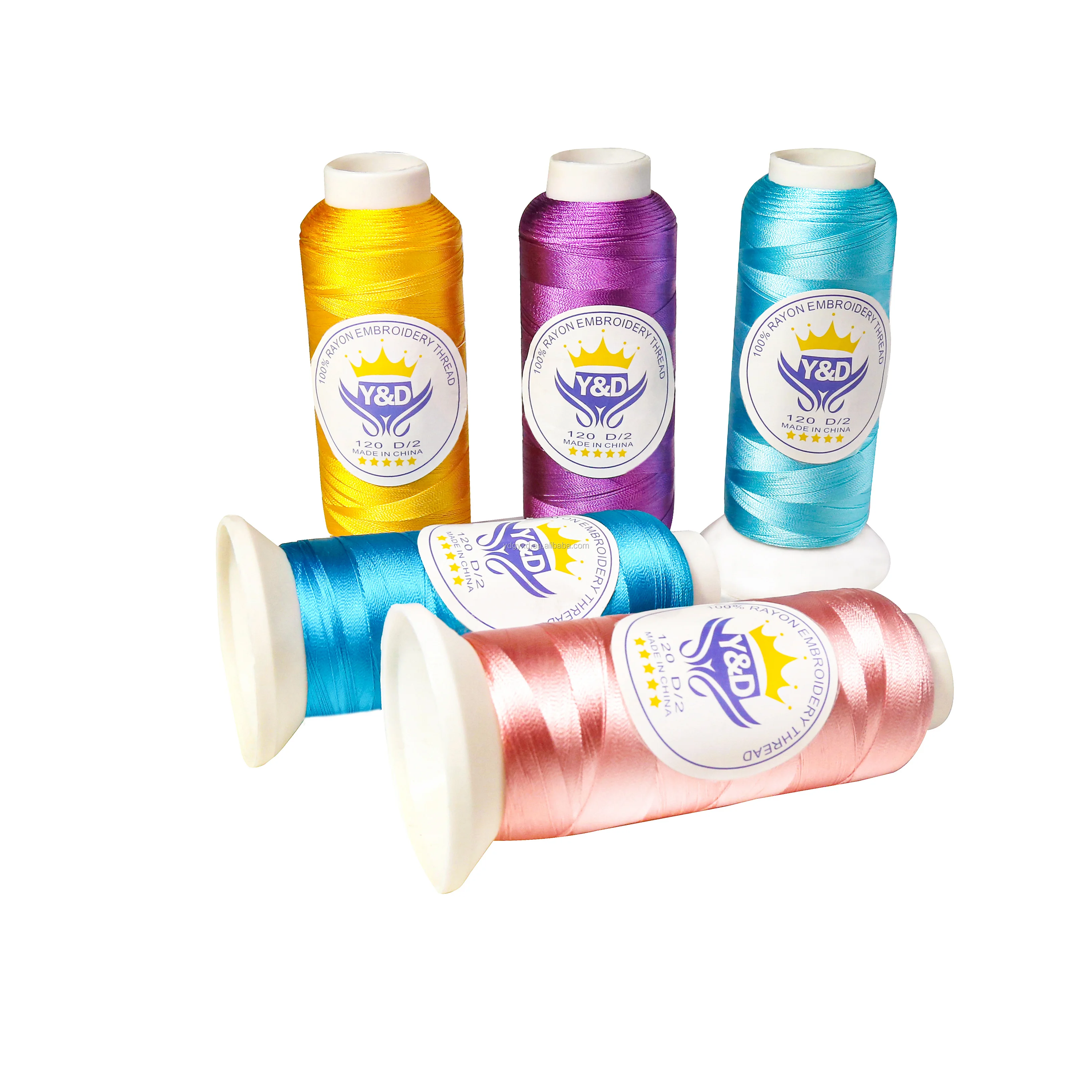 Wholesale Economical Custom Design 120d/2 Viiscose rayon embroidery forlangfang industry  machine thread