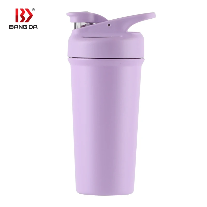 Bangda Wholesale OEM 24 ounce 720ml pre workout blenders ss shaker bottle for protein shake